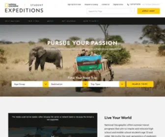 NGstudentexpeditions.com(Summer Travel Programs & Trips for Students 2020) Screenshot