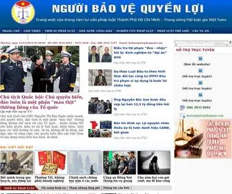 Nguoibaovequyenloi.com(Trung tâm tư vấn pháp luật Thành Phố Hồ Chí Minh) Screenshot
