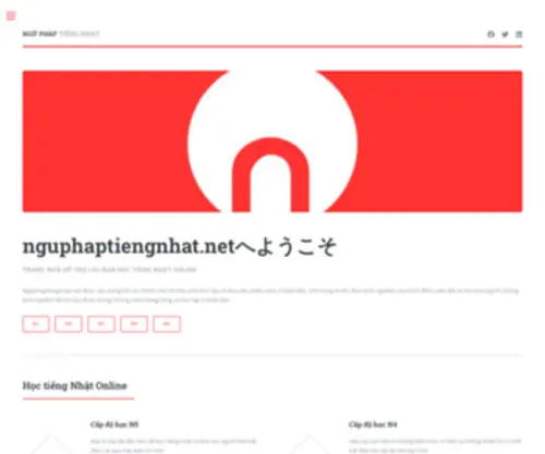 Nguphaptiengnhat.net(Học Tiếng Nhật Online) Screenshot