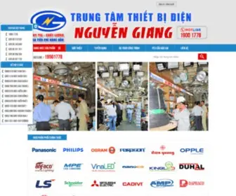 Nguyengiang.vn(TRUNG TÂM THIẾT BỊ ĐIỆN NGUYỄN GIANG Thiết bị điện) Screenshot