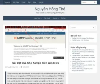 Nguyenhongthe.net(Nguyễn Hồng Thế) Screenshot
