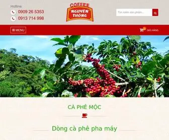 Nguyenthongcoffee.com(Khám phá Cà phê Nguyên Thông) Screenshot