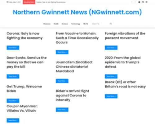 Ngwinnett.com(Northern Gwinnett County News) Screenshot