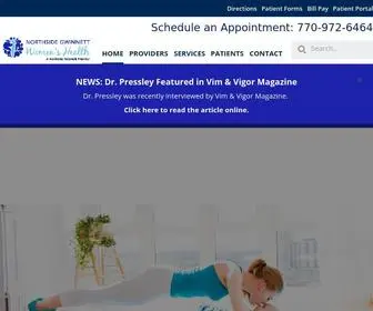 Ngwomenshealth.com(Northside Gwinnett Women's Health) Screenshot