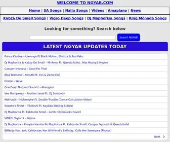 Ngyab.com(Music & Video Download Website) Screenshot