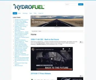 NH3Fuel.com(Hydrofuel Inc) Screenshot