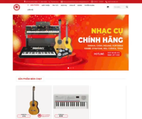 Nhaccuthanhhoa.com(Nhạc cụ Thanh Hóa) Screenshot