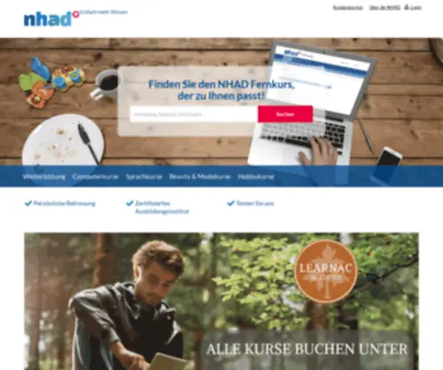 Nhad.de(Fernstudium bei NHAD) Screenshot