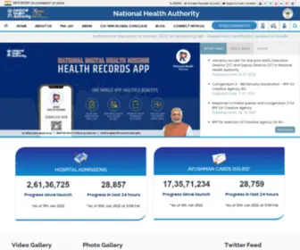Nha.gov.in(National health authority) Screenshot