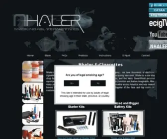 Nhaler.com(Best Electronic Cigarette Starter Kit Brands on Sale in USA) Screenshot