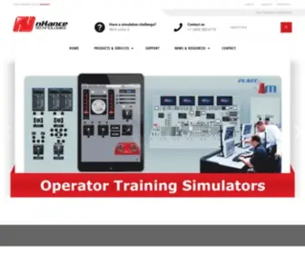 Nhancetech.com(Your Partners in Simulation) Screenshot