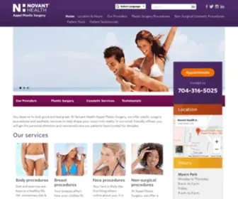 Nhappelplasticsurgery.org(Cosmetic Surgery in Charlotte NC) Screenshot