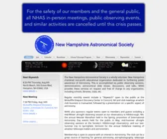 Nhastro.com(New Hampshire Astronomical Society) Screenshot
