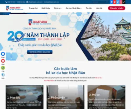 Nhatanh-Edu.com(Du học Nhật Anh) Screenshot