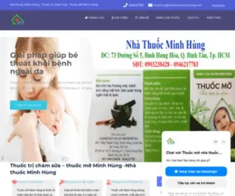 Nhathuocminhhung.com(Thuốc trị chàm sữa) Screenshot