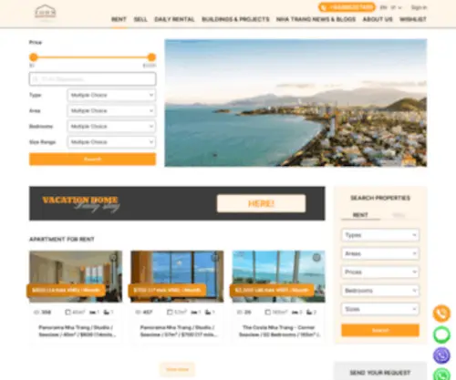 Nhatrangapartments.com(Nha Trang Real Estate Agency) Screenshot