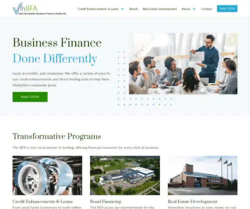 NHbfa.com(New Hampshire Business Finance Authority) Screenshot
