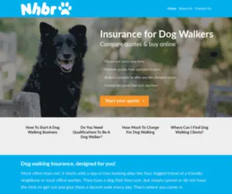 NHBR.co.uk(Dog Walking Insurance) Screenshot