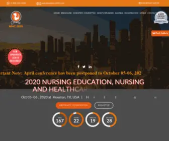 NHC2020.com(Nursing Congress 2022. Call for Global Nursing Conference 2022 Abstract Submission) Screenshot