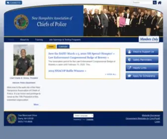 NHchiefsofpolice.com(New Hampshire Association of Chiefs of Police) Screenshot