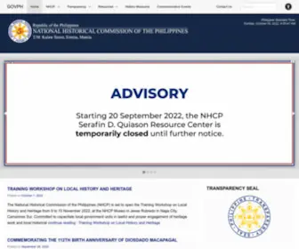 NHCP.gov.ph(NATIONAL HISTORICAL COMMISSION OF THE PHILIPPINES) Screenshot