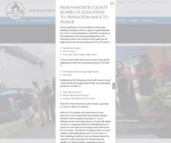 NHCS.net(New Hanover County Schools) Screenshot