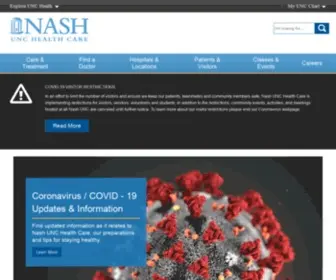 NHCS.org(Nash UNC Health Care) Screenshot