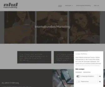 NHD-Consulting.com(Unternehmensberatung für Interkulturelles Marketing) Screenshot