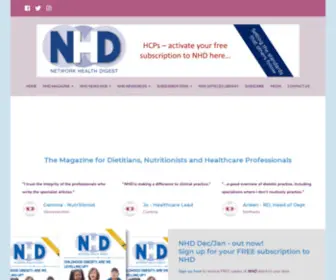 NHdmag.co.uk(The magazine for Dietitians) Screenshot