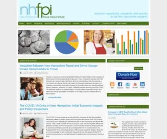 NHfpi.org(New Hampshire Fiscal Policy Institute) Screenshot
