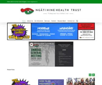 NHHT.co.nz(Ngāti Hine Health Trust) Screenshot