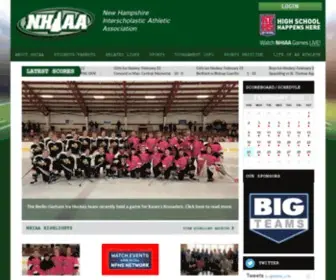 Nhiaa.org(New Hampshire Interscholastic Athletic Association) Screenshot