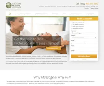 Nhi.edu(California Massage Schools) Screenshot