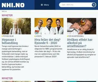 Nhi.no(Norges ledende helseoppslagsverk) Screenshot