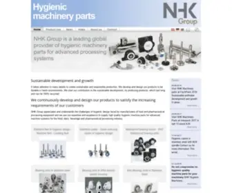 NHkmachineryparts.com(Machinery parts for hygienic advanced machine systems) Screenshot