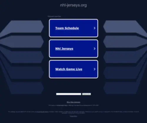 NHL-Jerseys.org(We are upgrading the system) Screenshot