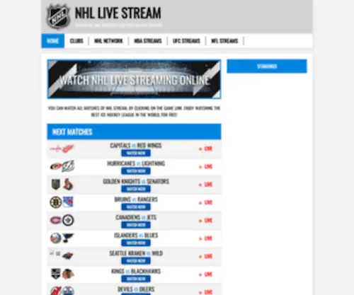 NHL-Stream.com Screenshot