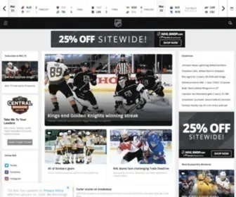 NHL.com(Official Site of the National Hockey League) Screenshot