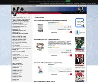 NHlkarty.com(INTERNETOVÝ) Screenshot