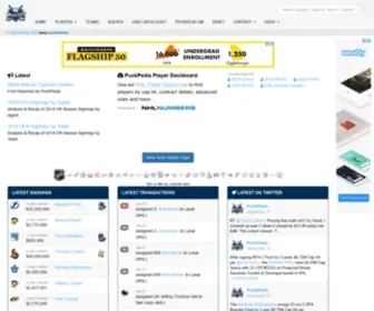 NHlnumbers.com Screenshot