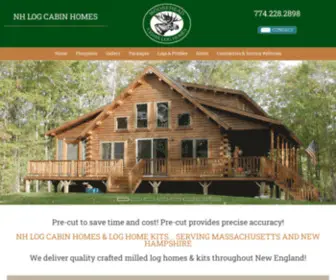 Nhlogcabinhomes.com(NH LOG CABIN HOMES) Screenshot