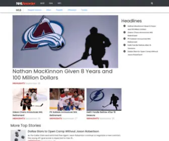 NHlrecorder.com(NHL news and information) Screenshot