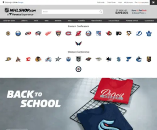 NHLshop.com(NHLshop) Screenshot