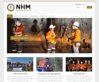 NHM.co.id(PT Nusa Halmahera Minerals) Screenshot