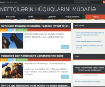 NHMT-AZ.org(Insan hüquqları) Screenshot