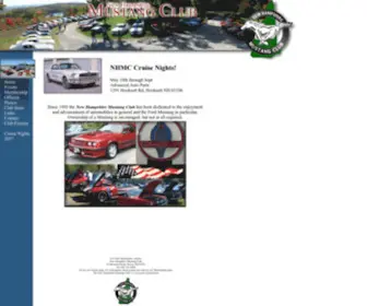Nhmustangclub.com(New Hampshire Mustang Club) Screenshot