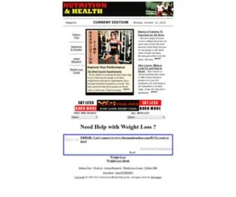 Nhomag.com(Nutrition & Health OnLine Magazine) Screenshot