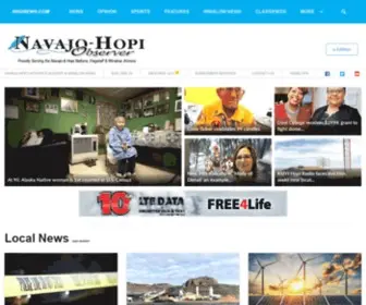 Nhonews.com(Navajo-Hopi Observer) Screenshot