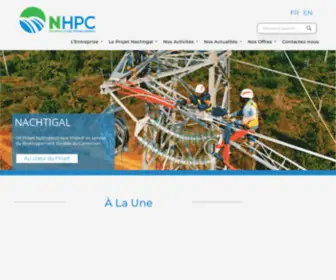 NHPC.cm(Nachtigal Hydro Power Company) Screenshot