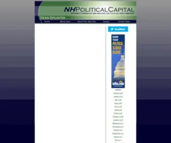 Nhpoliticalcapital.com(Dean Spiliotes offers political commentary and analysis with a blog and essays focused on presidential politics and policy) Screenshot